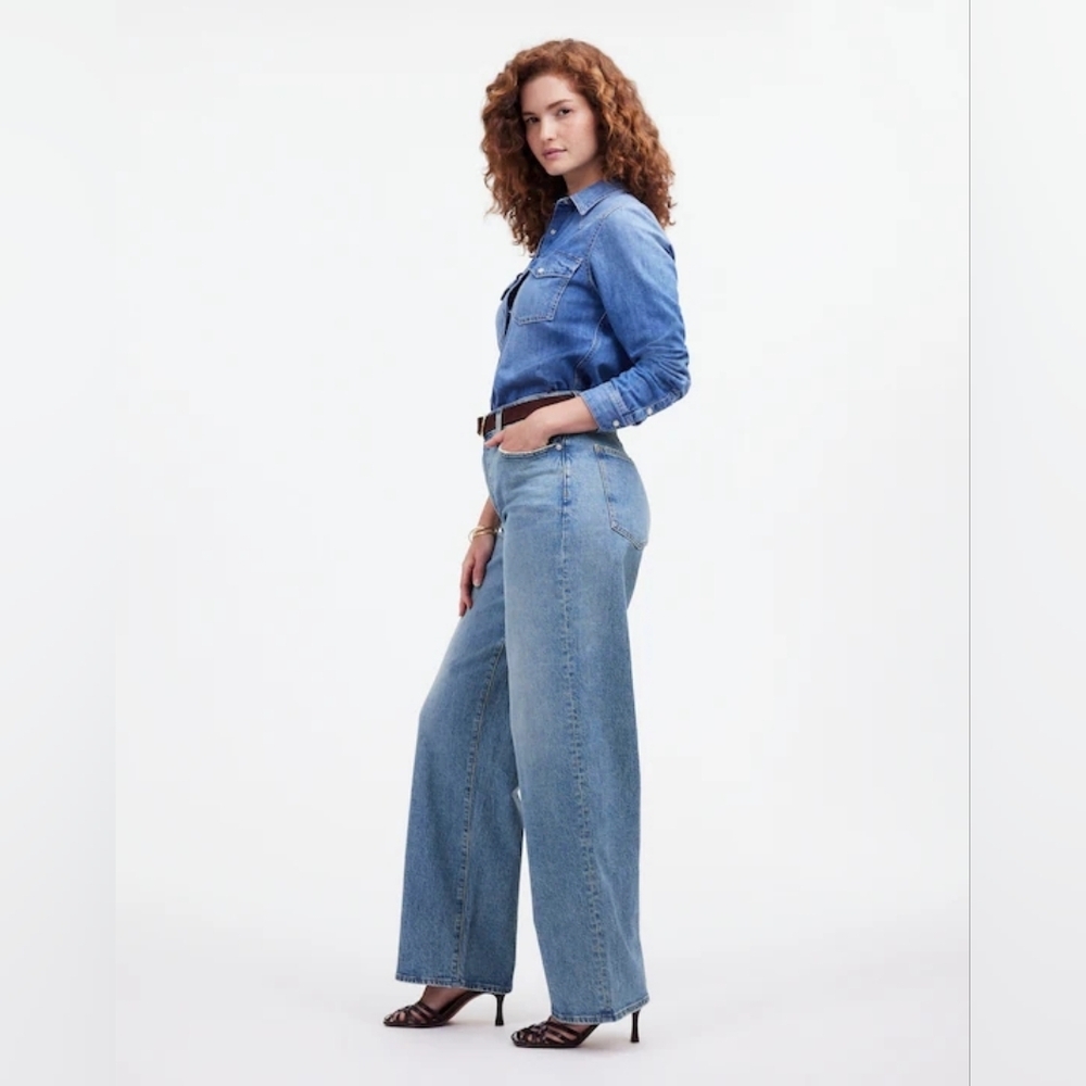 Madewell The Curvy Perfect Vintage Wide-Leg Jean Size 31 - Picture 8 of 9